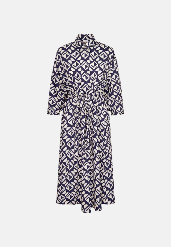 Dress Geometric patterns in Medium Blue |  Seidensticker Onlineshop