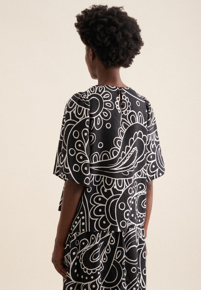 Shirtbluse Paisley in Schwarz | Seidensticker Onlineshop