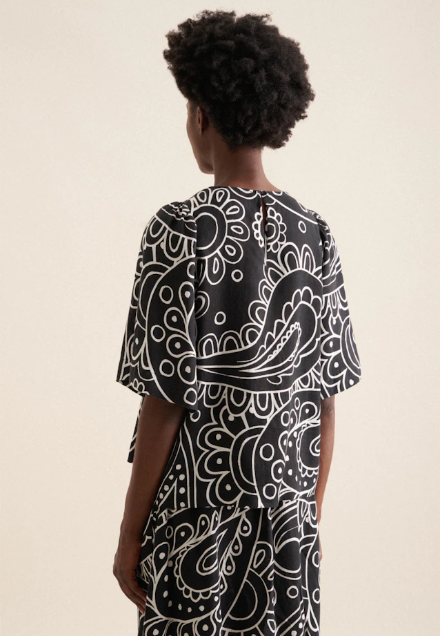 Chemisier Paisley in Noir |  Seidensticker Onlineshop