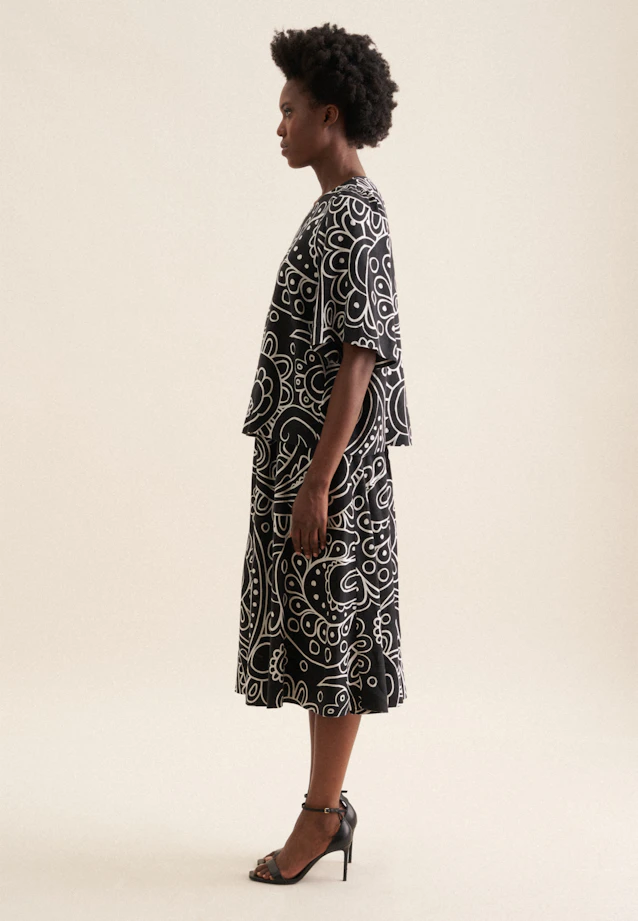 Chemisier Paisley in Noir |  Seidensticker Onlineshop