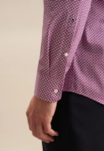 Regular Business Hemd Druck in Rosa/Pink |  Seidensticker Onlineshop