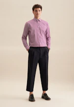 Regular Business Hemd Druck in Rosa/Pink |  Seidensticker Onlineshop