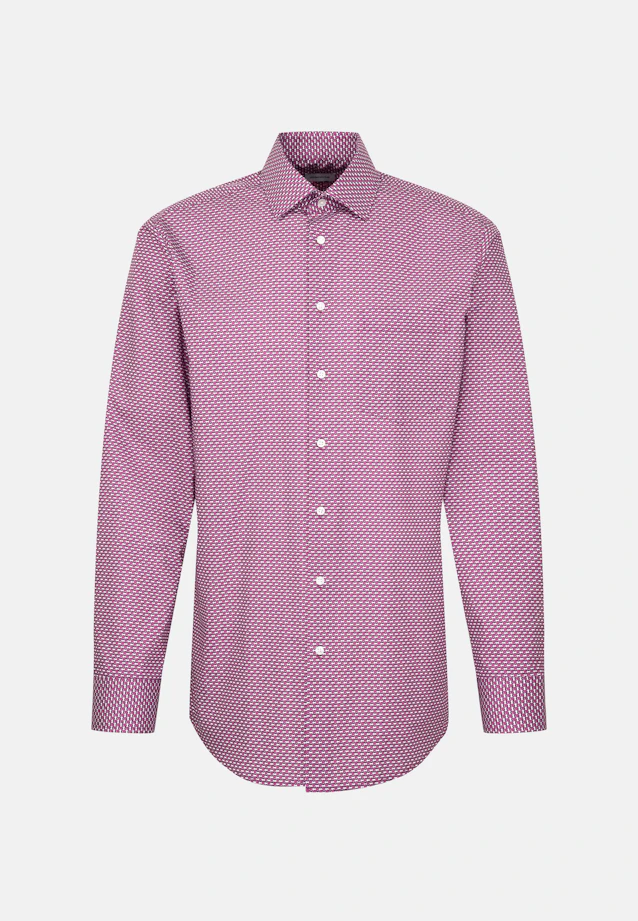 Regular Business Hemd Druck in Rosa/Pink |  Seidensticker Onlineshop