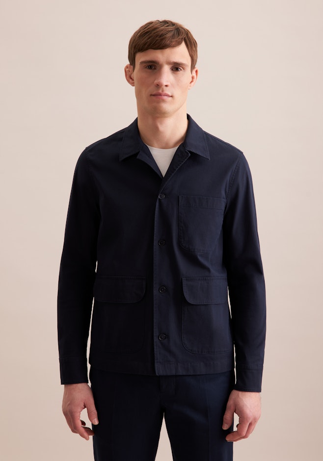 Veste Uni dans Bleu Foncé | Boutique en ligne Seidensticker