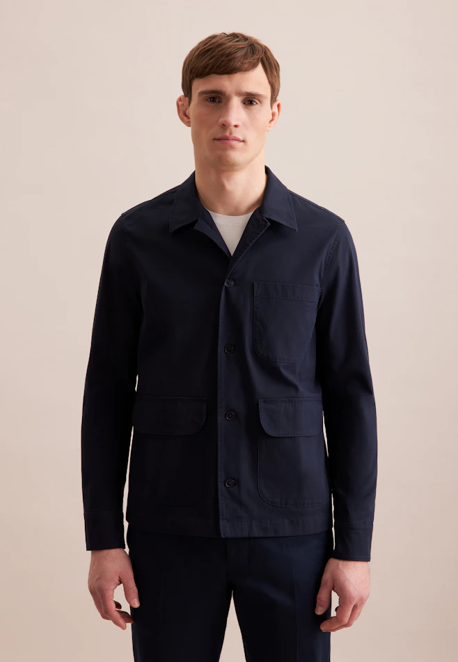 Jacke Uni in Dunkelblau | Seidensticker Onlineshop