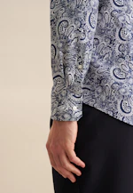 Slim Business Hemd Druck in Dunkelblau |  Seidensticker Onlineshop
