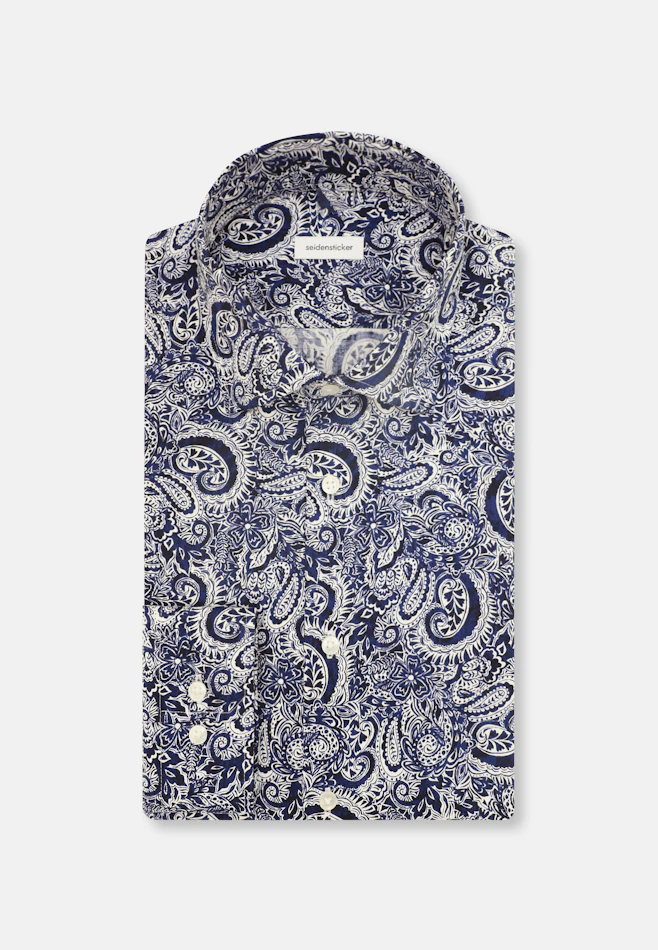 Slim Chemise d'affaires Imprimé dans Bleu Foncé | Boutique en ligne Seidensticker