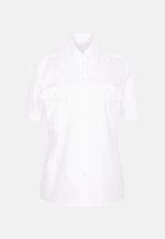 Slim Pilotenbluse Uni in Weiß |  Seidensticker Onlineshop