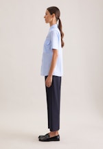 Slim Pilotenbluse Uni in Hellblau |  Seidensticker Onlineshop