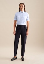 Hemdbluse Uni in Mittelblau |  Seidensticker Onlineshop