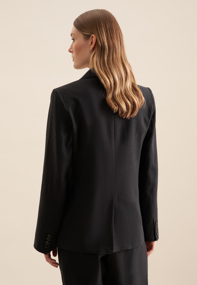 Regular Blazer Uni in Schwarz | Seidensticker Onlineshop