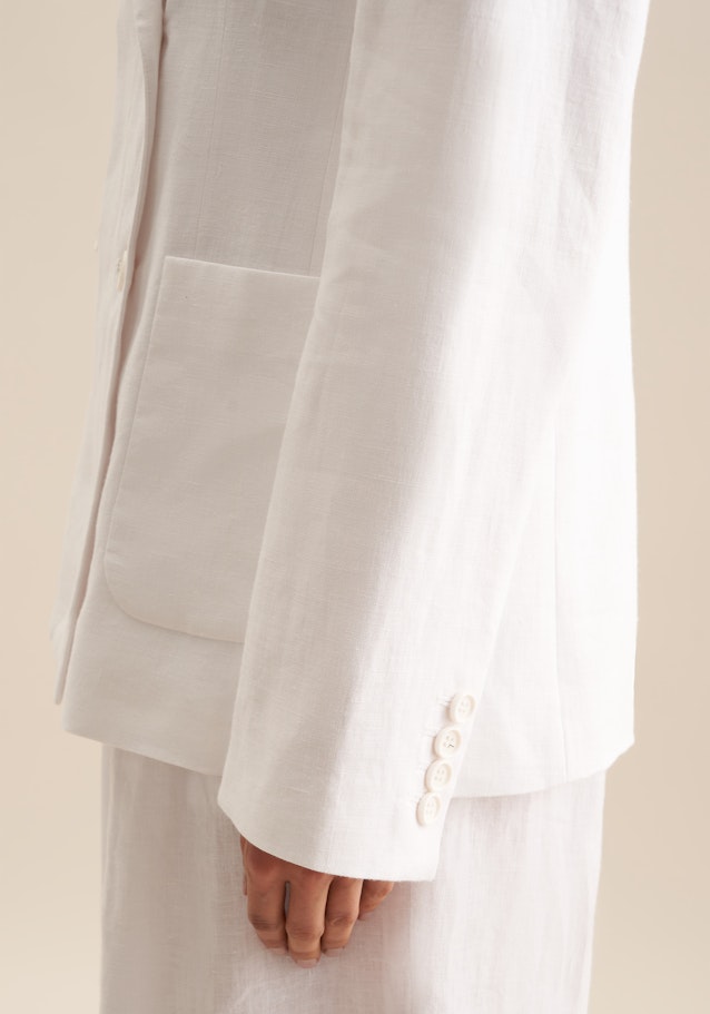 Regular Blazer Uni in Weiß | Seidensticker Onlineshop