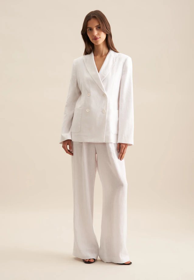 Regular Blazer Uni in Blanc |  Seidensticker Onlineshop