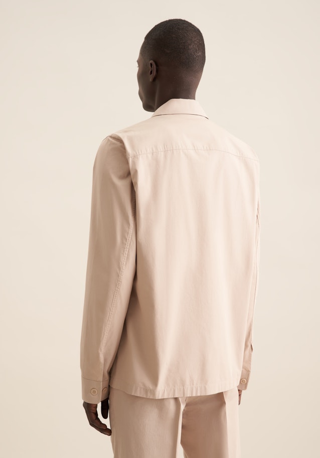 Regular Overshirt Uni in Braun | Seidensticker Onlineshop