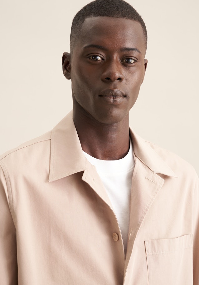 Regular Overshirt Uni in Braun | Seidensticker Onlineshop