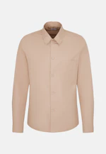 Regular Overshirt Uni in Braun |  Seidensticker Onlineshop