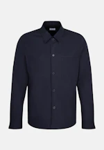 Regular Overshirt Uni in Dark Blue |  Seidensticker Onlineshop