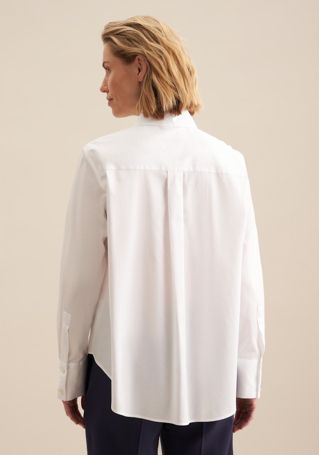 Chemisier Uni in Blanc |  Seidensticker Onlineshop