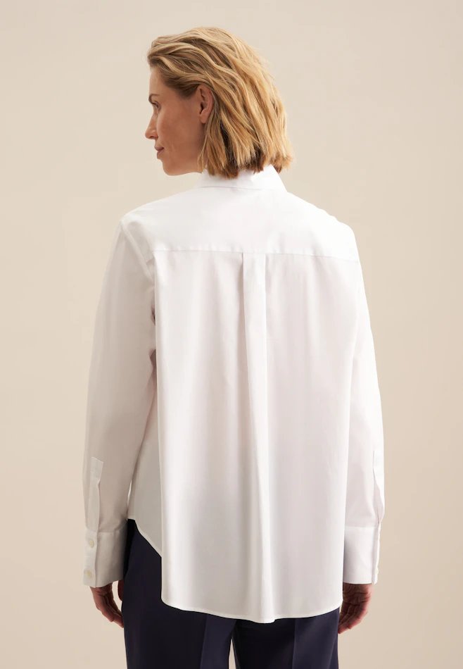 Chemisier chemise Uni dans Blanc | Boutique en ligne Seidensticker