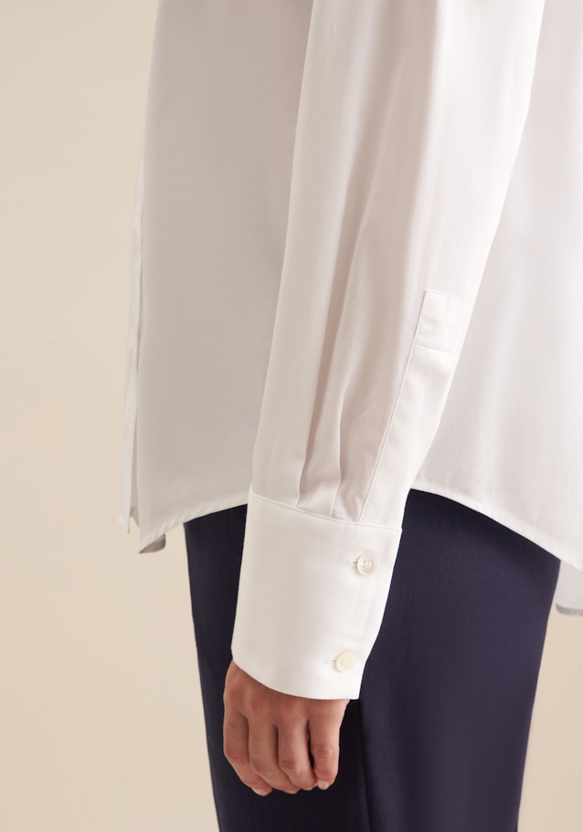 Chemisier Uni in Blanc |  Seidensticker Onlineshop