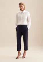 Chemisier chemise Uni in Blanc |  Seidensticker Onlineshop