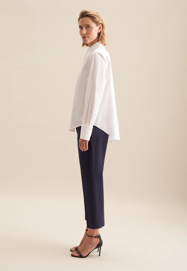 Chemisier chemise Uni in Blanc |  Seidensticker Onlineshop
