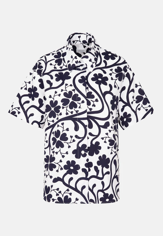 Chemisier chemise Imprimé in Bleu Foncé |  Seidensticker Onlineshop