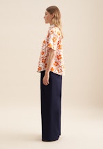 Hemdbluse Druck in Orange |  Seidensticker Onlineshop