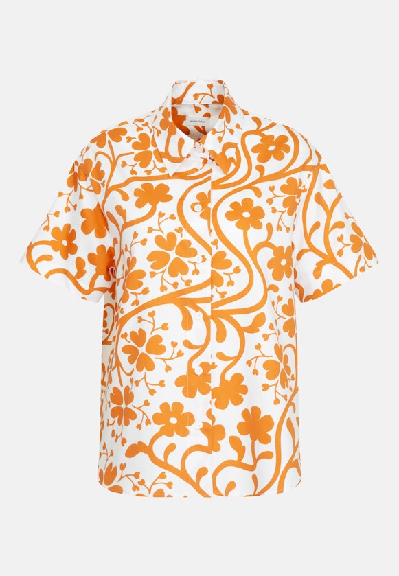 Hemdbluse Druck in Orange |  Seidensticker Onlineshop