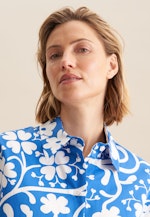 Hemdbluse Druck in Mittelblau |  Seidensticker Onlineshop