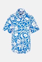 Hemdbluse Druck in Mittelblau |  Seidensticker Onlineshop
