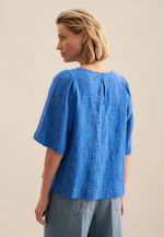 Chemisier Broderie in Bleu Moyen |  Seidensticker Onlineshop