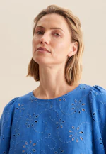 Chemisier Broderie in Bleu Moyen |  Seidensticker Onlineshop