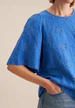 Chemisier Broderie in Bleu Moyen |  Seidensticker Onlineshop