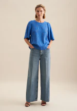 Chemisier Broderie in Bleu Moyen |  Seidensticker Onlineshop