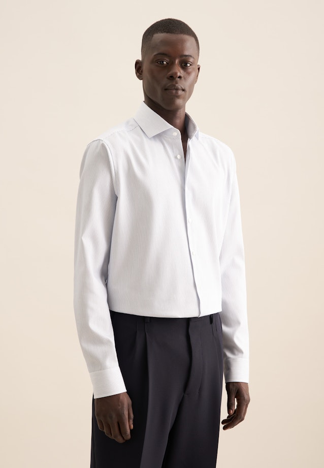 Regular Business shirt Stripe in Medium Blue |  Seidensticker Onlineshop