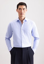 Regular Business Hemd Kleinmuster in Hellblau |  Seidensticker Onlineshop