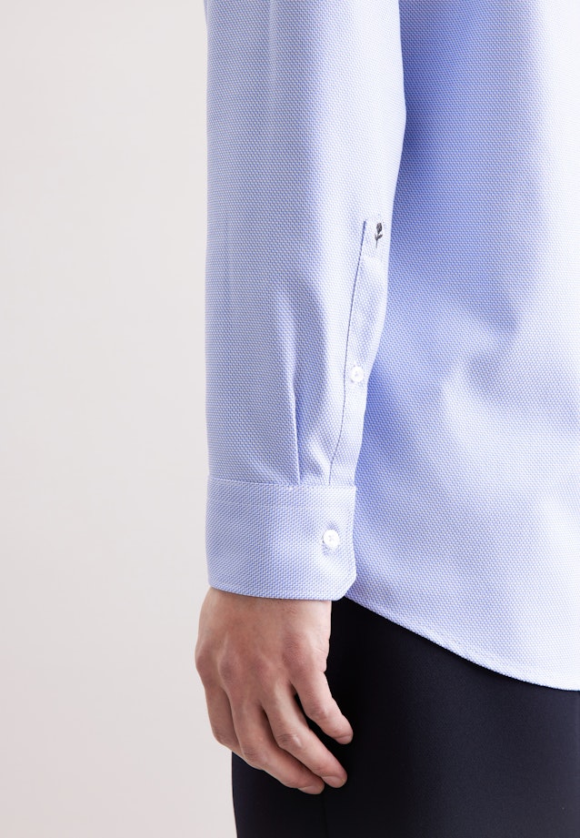 Regular Business Hemd Kleinmuster in Hellblau |  Seidensticker Onlineshop