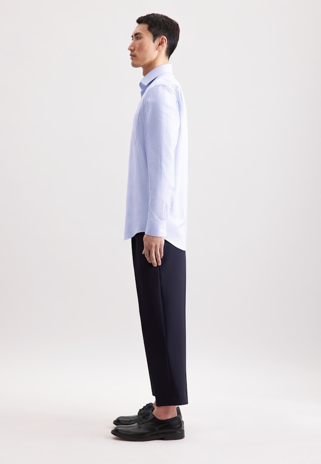 Regular Business Hemd Kleinmuster in Hellblau |  Seidensticker Onlineshop