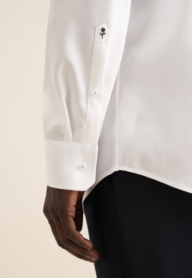 Regular Business shirt Small pattern in White |  Seidensticker Onlineshop