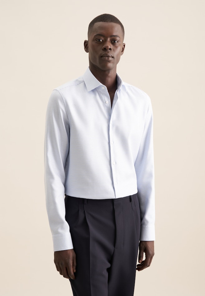 Slim Chemise d'affaires Structure dans Vert | Boutique en ligne Seidensticker