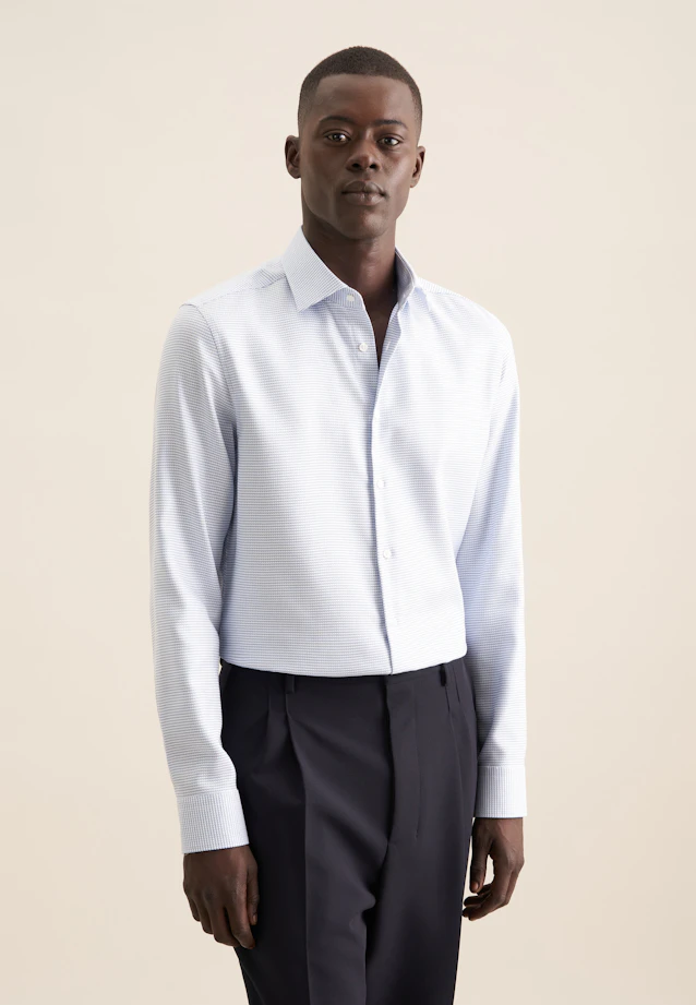 Slim Chemise d'affaires Structure in Vert |  Seidensticker Onlineshop
