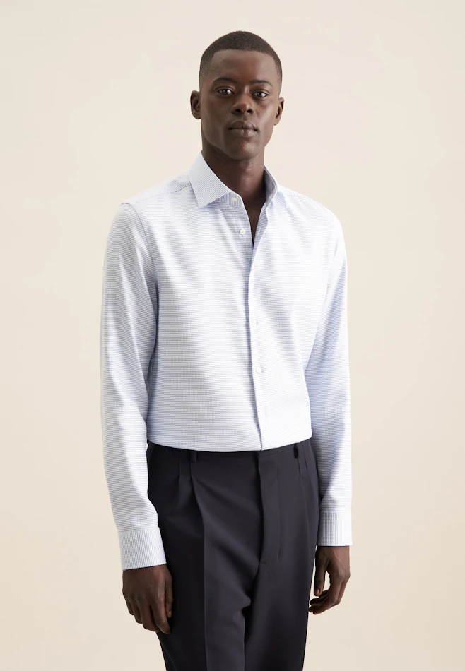 Slim Chemise d'affaires Structure dans Vert | Boutique en ligne Seidensticker