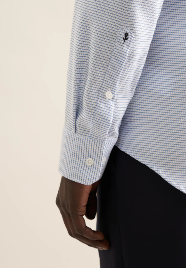 Slim Chemise d'affaires Structure in Vert |  Seidensticker Onlineshop