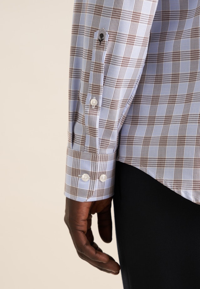 Slim Chemise d'affaires carreaux in Marron |  Seidensticker Onlineshop