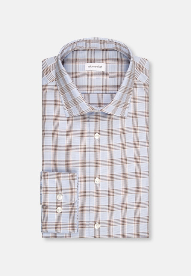 Slim Chemise d'affaires carreaux in Marron |  Seidensticker Onlineshop