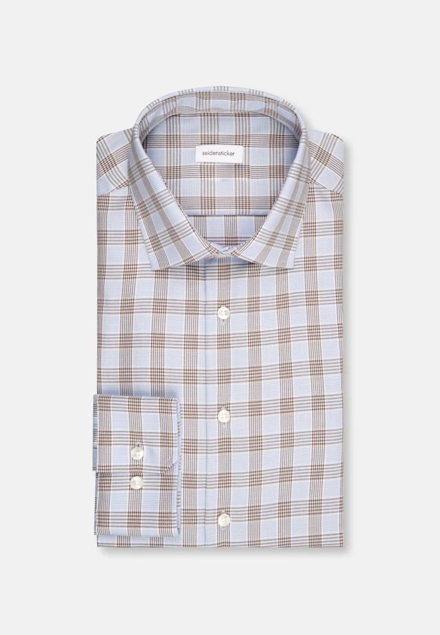Slim Business Hemd Karo in Braun |  Seidensticker Onlineshop