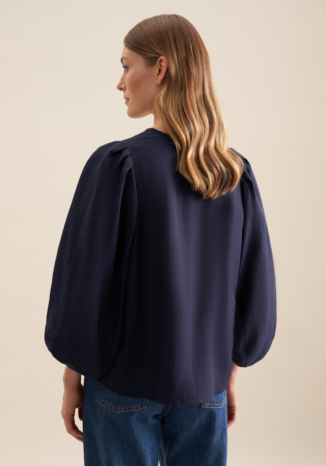 Shirt Blouse Uni in Dark Blue | Seidensticker online shop