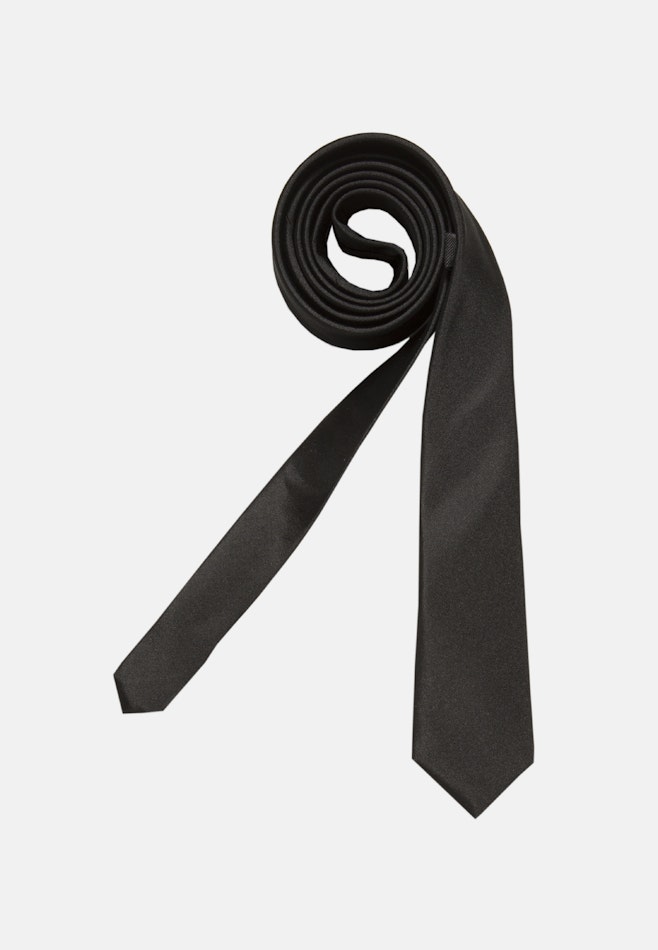 Schmal (5cm) Krawatte Uni in Schwarz | Seidensticker Onlineshop