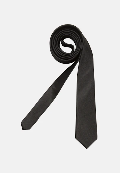 Schmal (5cm) Krawatte Gestreift in Schwarz |  Seidensticker Onlineshop
